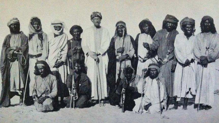 Explorer Bertram Thomas in Arabia in 1930