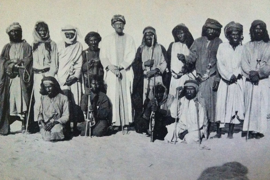 Explorer Bertram Thomas in Arabia in 1930