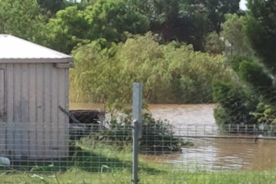Floodwaters rising near Brassall units
