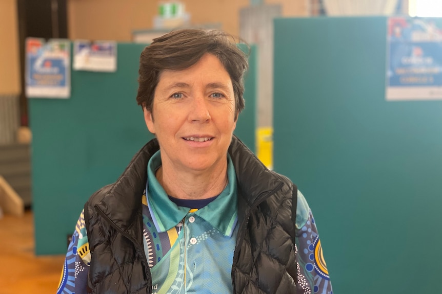 Dr Katie in Cherbourg town hall/ pop up vaccine clinic 