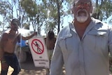 Body-warn camera captures verbal confrontation at Adani mine site