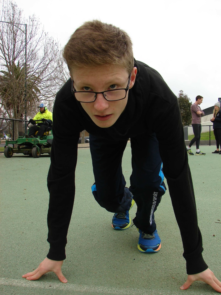 Australian Paralympian Jaryd Clifford at Lakeside Stadium.