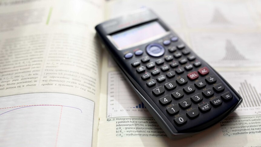 Calculator on textbook