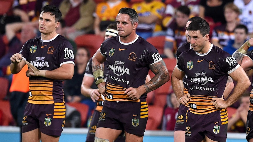 Brisbane Broncos' Corey Parker looks on during loss to Penrith