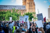 A protest which was promoted by anti-5G and anti-vaccination activists was held in Sydney during the pandemic.