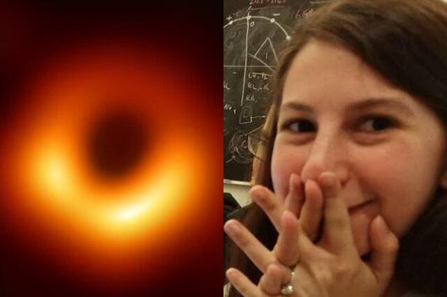 Side-by-side images show a red glowing ring on a black background and a woman looking awestruck at the camera.