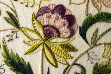 The ACT Embroiderers' Guild has called on some of the most exceptional embroiderers to work together to complete the work on the royal blanket.