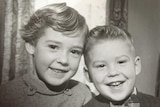 Judy Bird and her brother as children for a story about the grief process when your sibling dies.