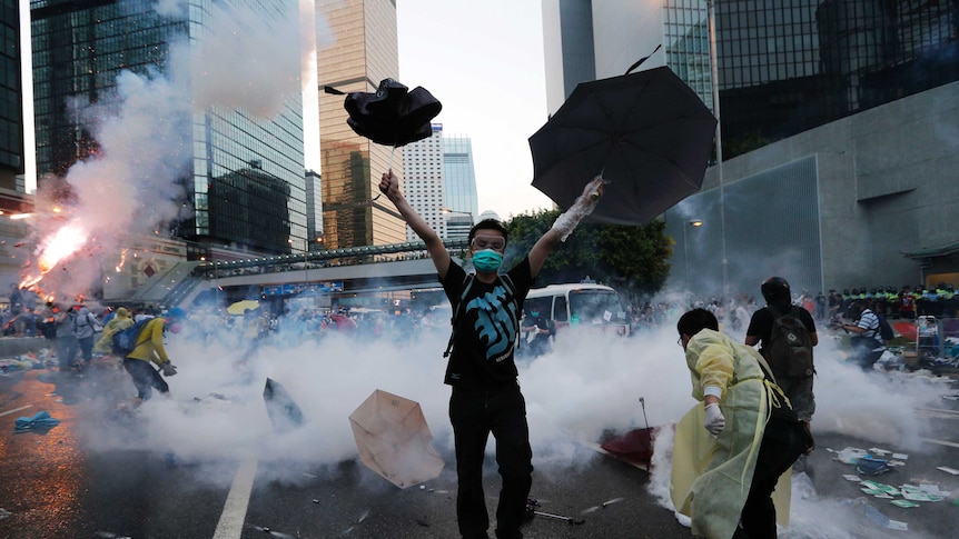 Occupy Central Hong Kong protester