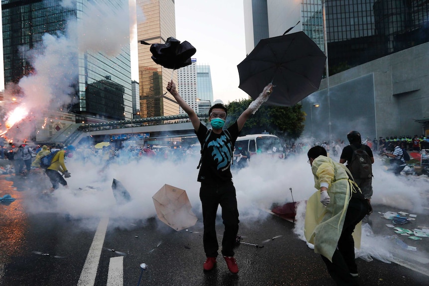 Occupy Central Hong Kong protester