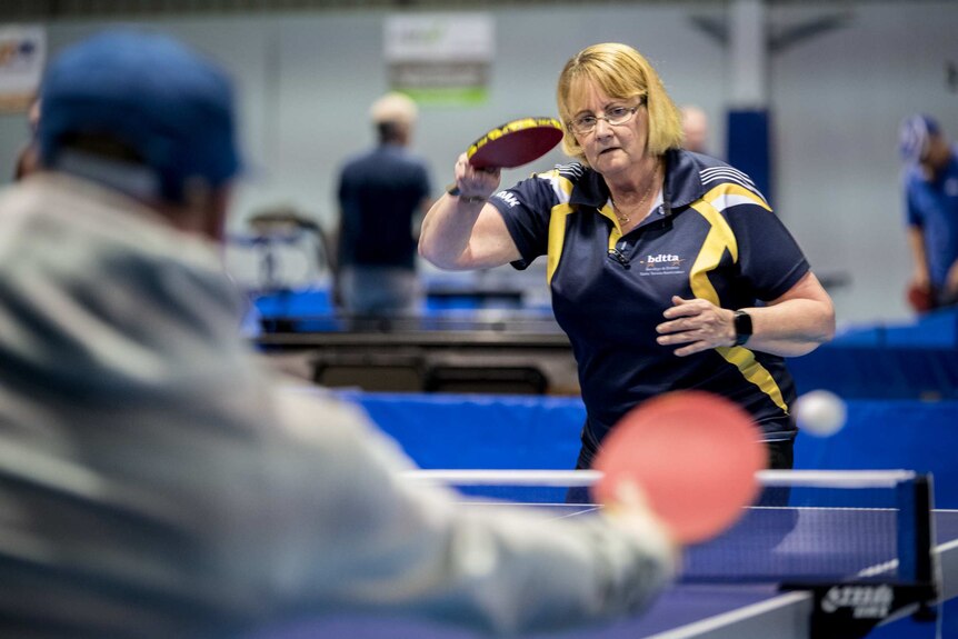 Karen Cooke said table tennis helped activate her brain.