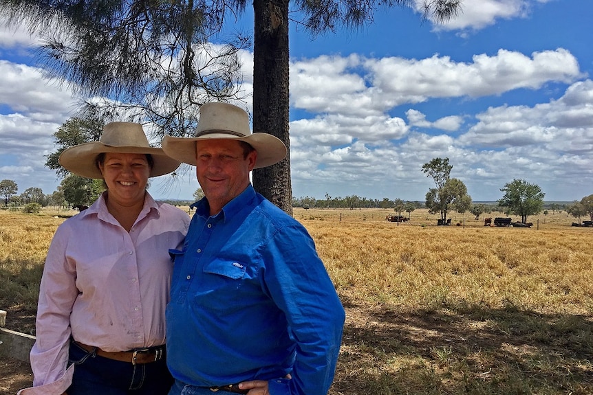 Central Queensland beef producers Blair and Josie Angus