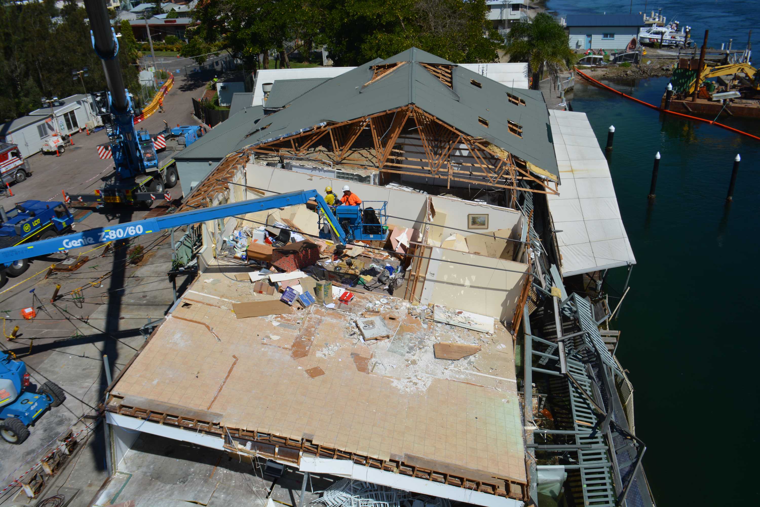 Slow progress on Lake Macquarie marina demolition, as Opposition turns
