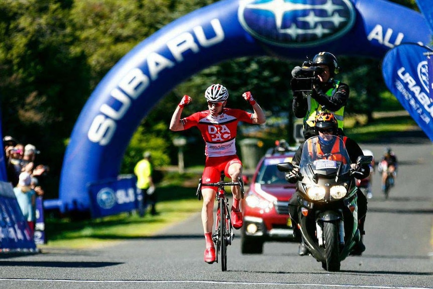 Tour of Tasmania Stage Three winner Hobart cyclist Jai Crawford.