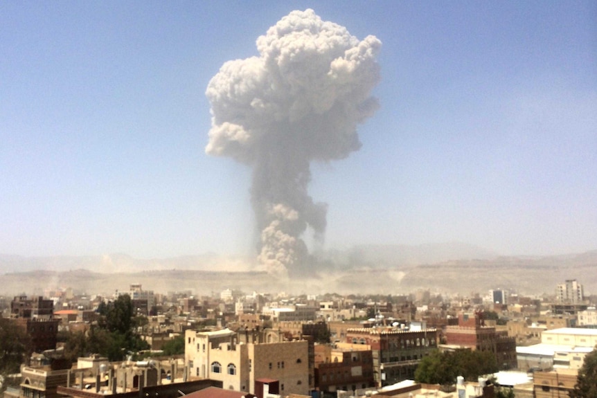 Air strike in Sanaa