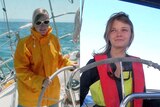 LtoR Teenage sailors Abby Sunderland and Jaeca Watson