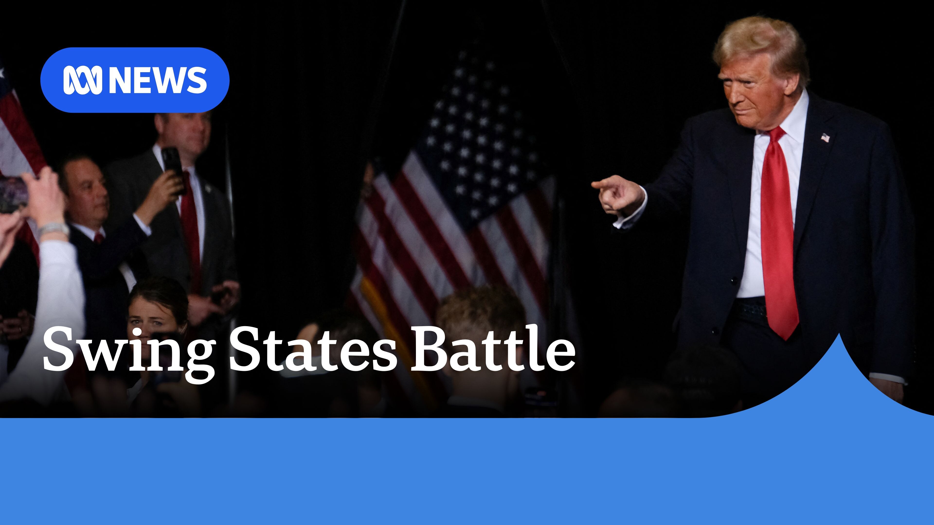 Trump and Harris campaign in key swing states - ABC News