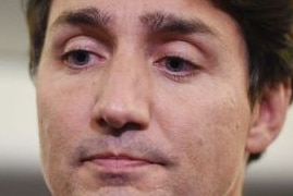 Justin Trudeau looking downcast