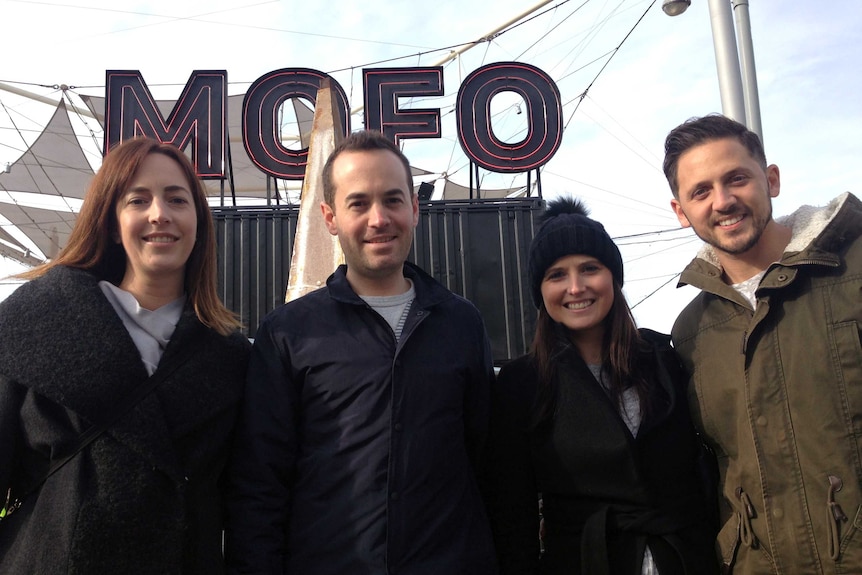 Victoria Glenn and friends in Hobart for Dark Mofo