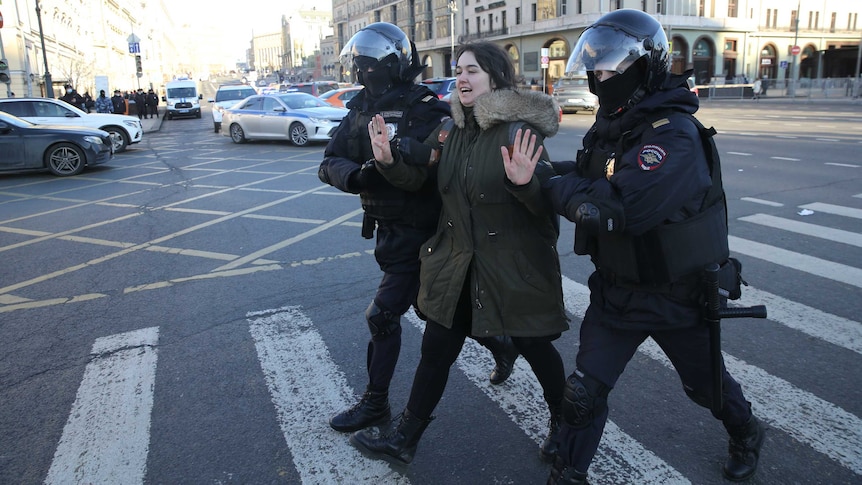 Russian police detained over a thousand protesters during a recent protest rally in Moscow.