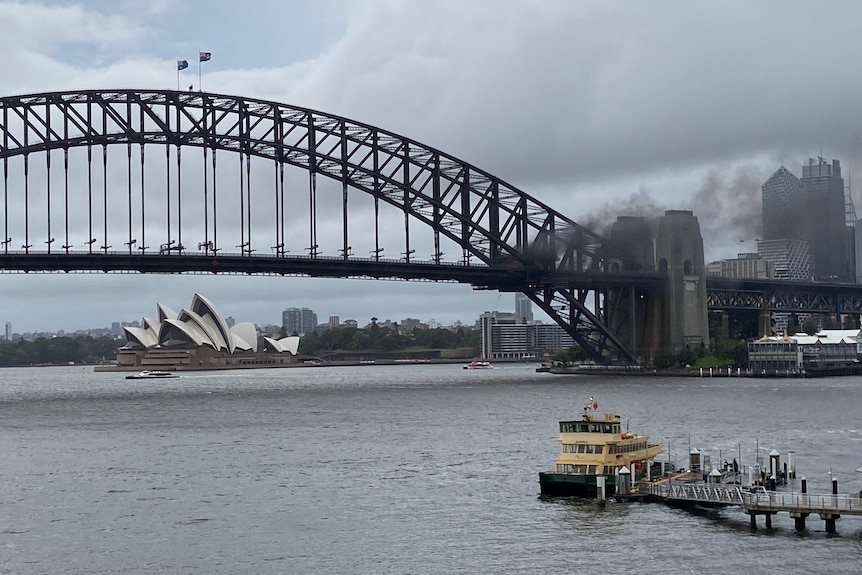 Smoke from the harbour