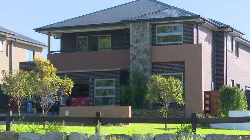 The Harrington Point house where the intruder died in the loungeroom.