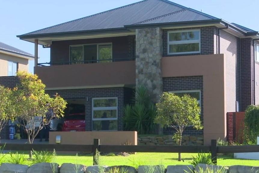 The Harrington Point house where the intruder died in the loungeroom.