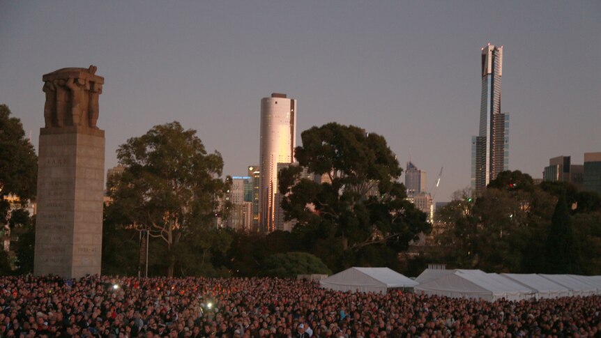 Large crowds in Melbourne