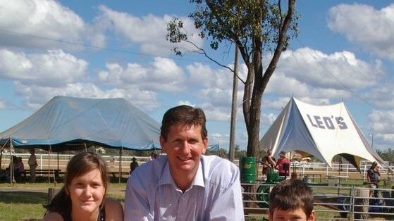 Mr Springborg has won the giant pumpkin competition at his local show at Inglewood with a vegetable weighing 304 kilograms.