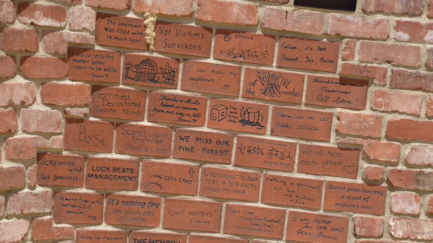 More than 160 people contributed message for the brick wall.