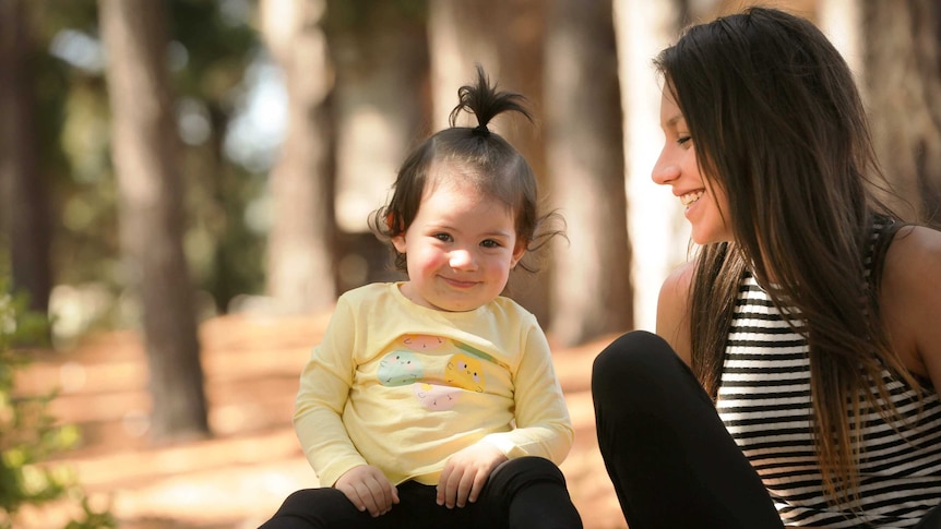 Jess Dever and her daughter