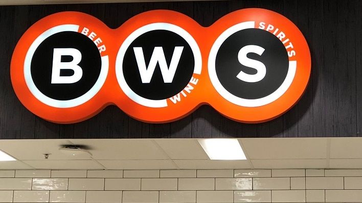 BWS sign above shopfront.