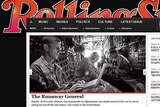 General Stanley McChrystal on the front of the Rolling Stone magazine website