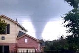 A large tornado touches down in Dallas.