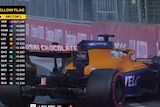 Daniel Ricciardo into the wall at Baku