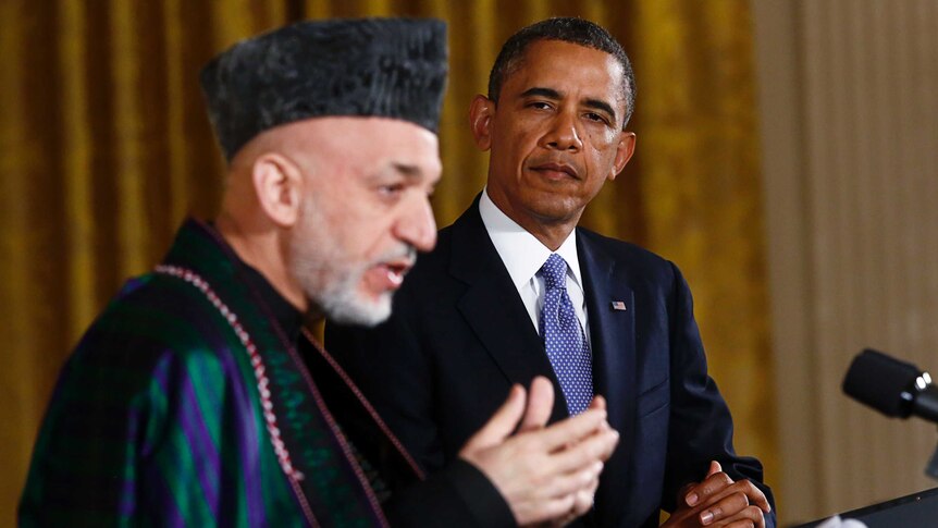 Obama hosts Karzai in Washington