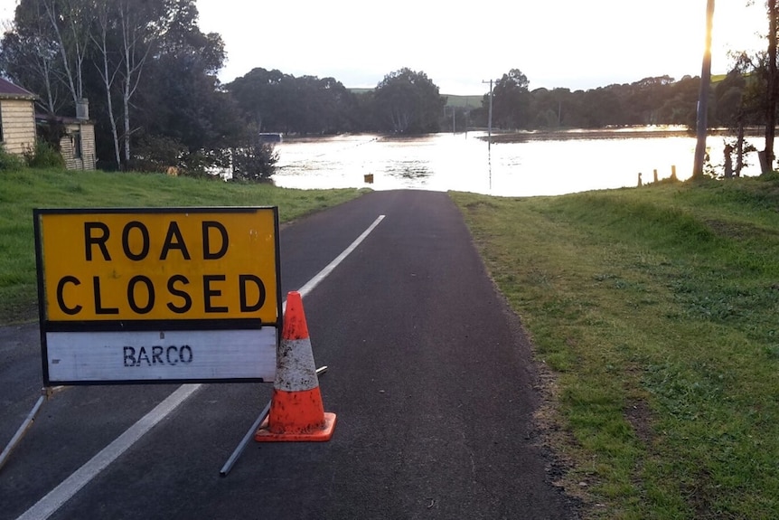 Flood waters at Sandford