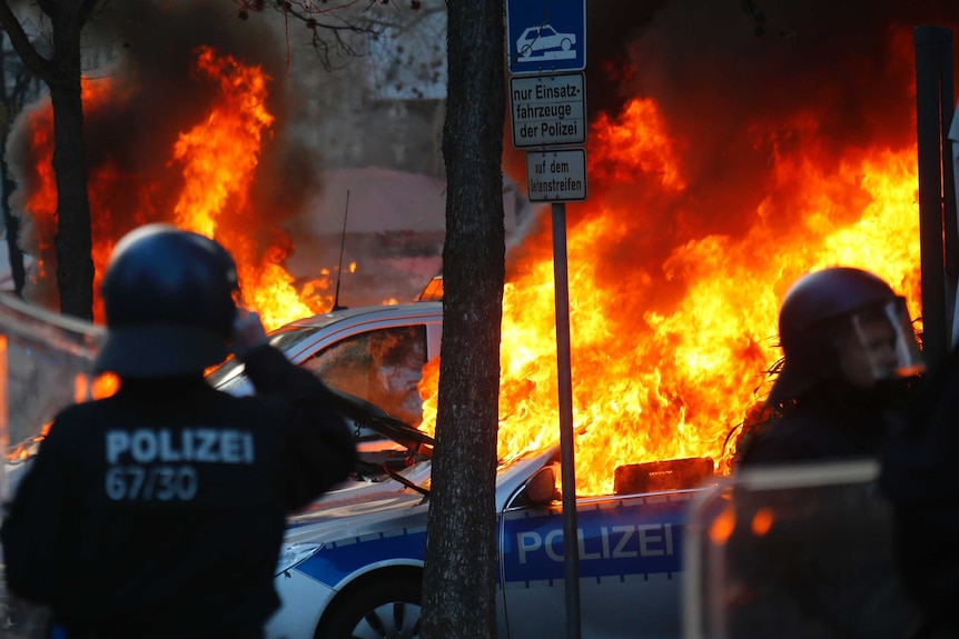 Protests in Frankfurt