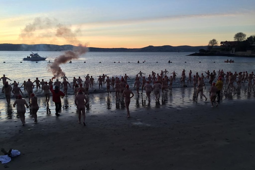 Hobart's nude swim