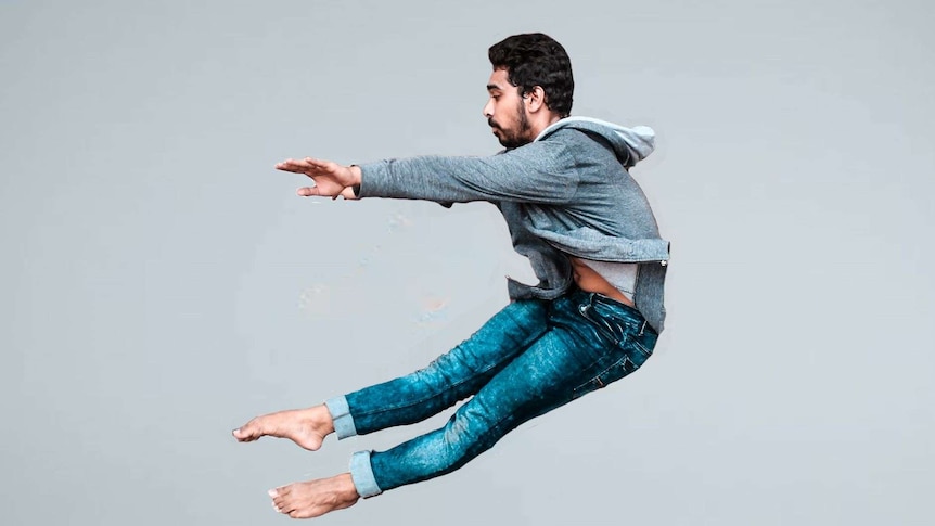 A man jumping in the air