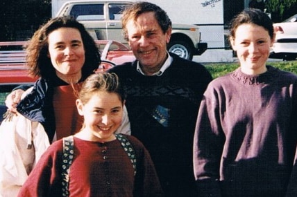 Susan Neill-Fraser, with Bob Chappell and Susan's daughters.