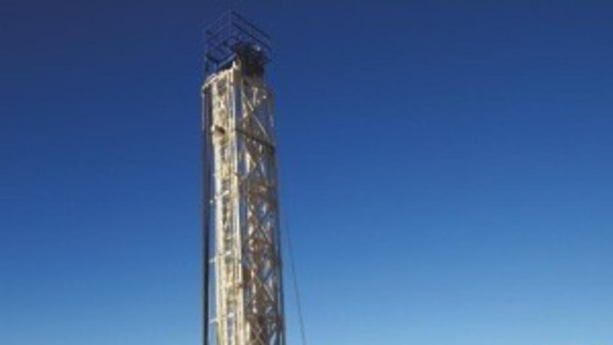 A coal seam gas well sunk in the Surat Basin in central Queensland.