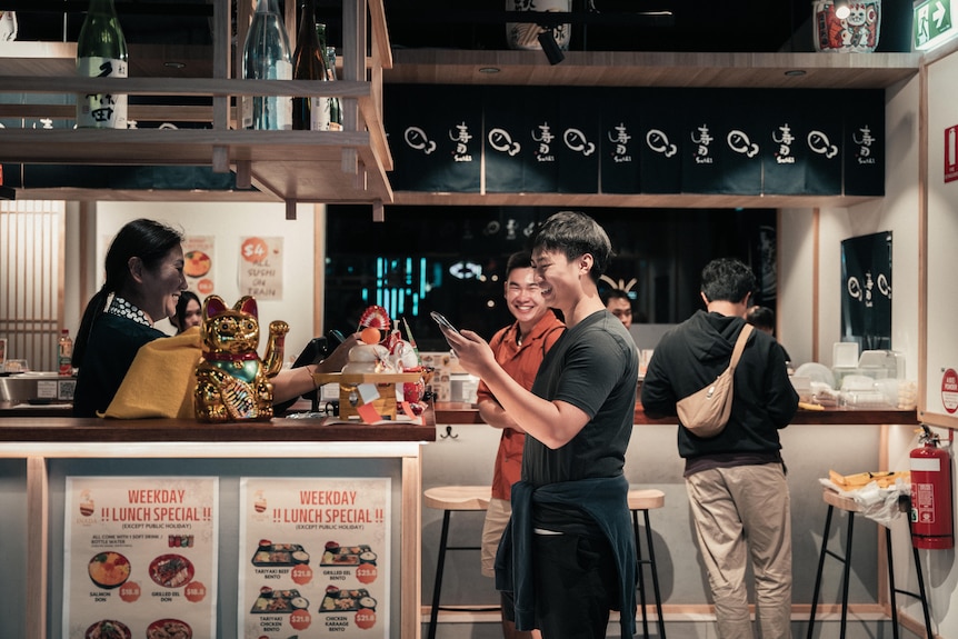 A photo of the inside of a restaurant in Burwood Chinatown.