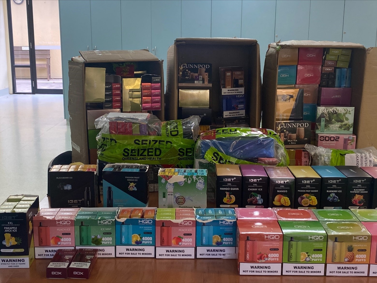 Vapes and illegal tobacco seized from southern Queensland stores in police raids after tipoffs