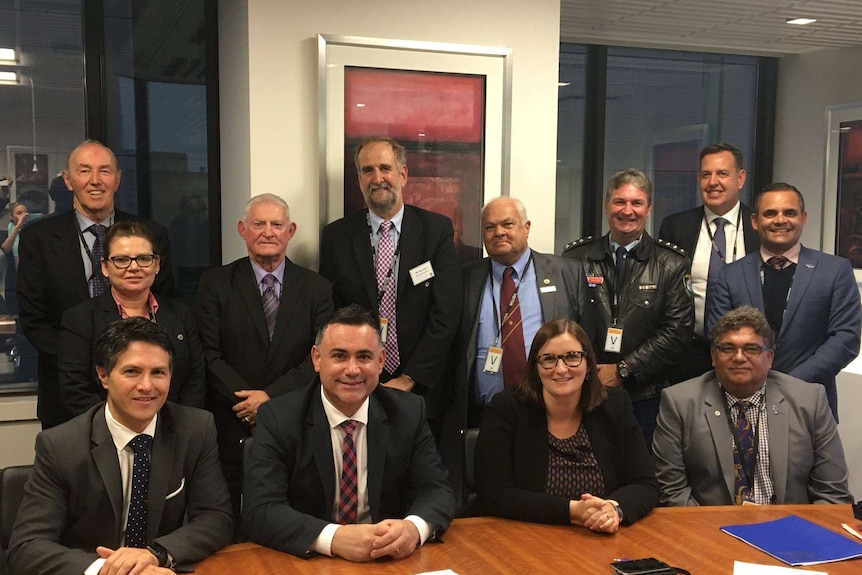 Men and women councillors at Bourke Shire Council office