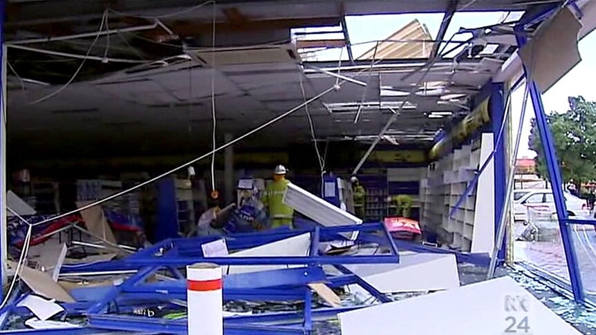 Tornado destroys video store