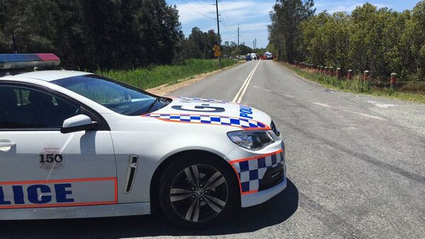 Police and SES volunteers at Pimpama near where Tiahleigh Palmer's body was found