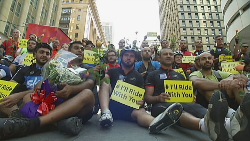 Martin Place bike ride