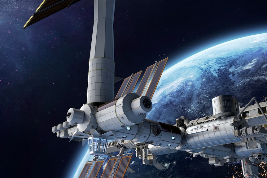 Artist's impression of Axiom module on space station