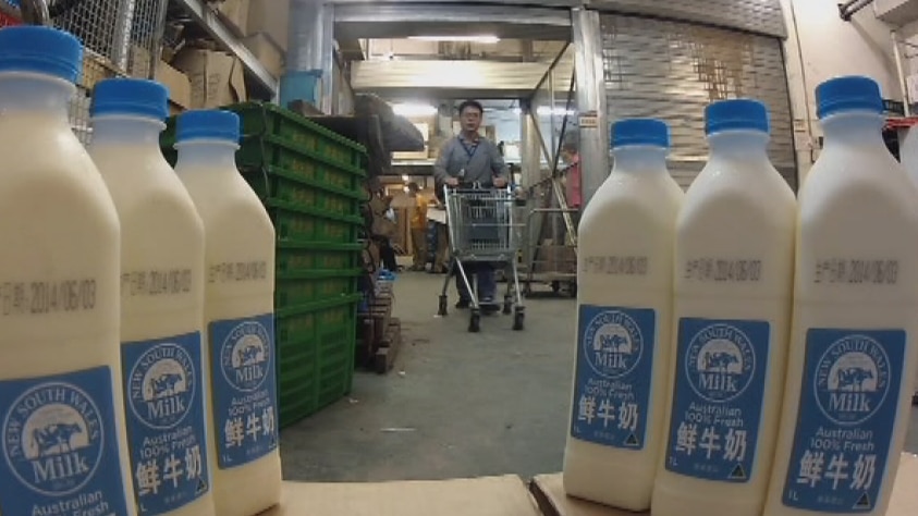 The Norco dairy co-operative exports fresh milk to China.
